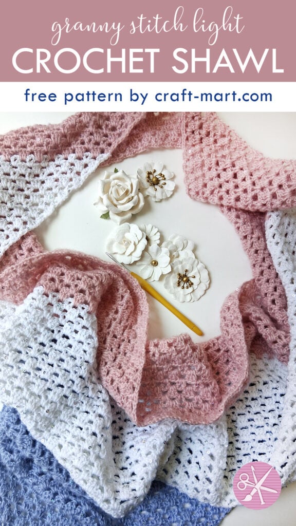 Triangle Crochet Shawl - free pattern