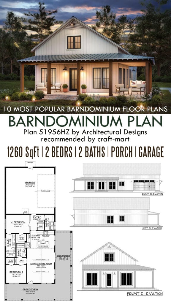 Barndominium with Wrap-Around Porch and Garage