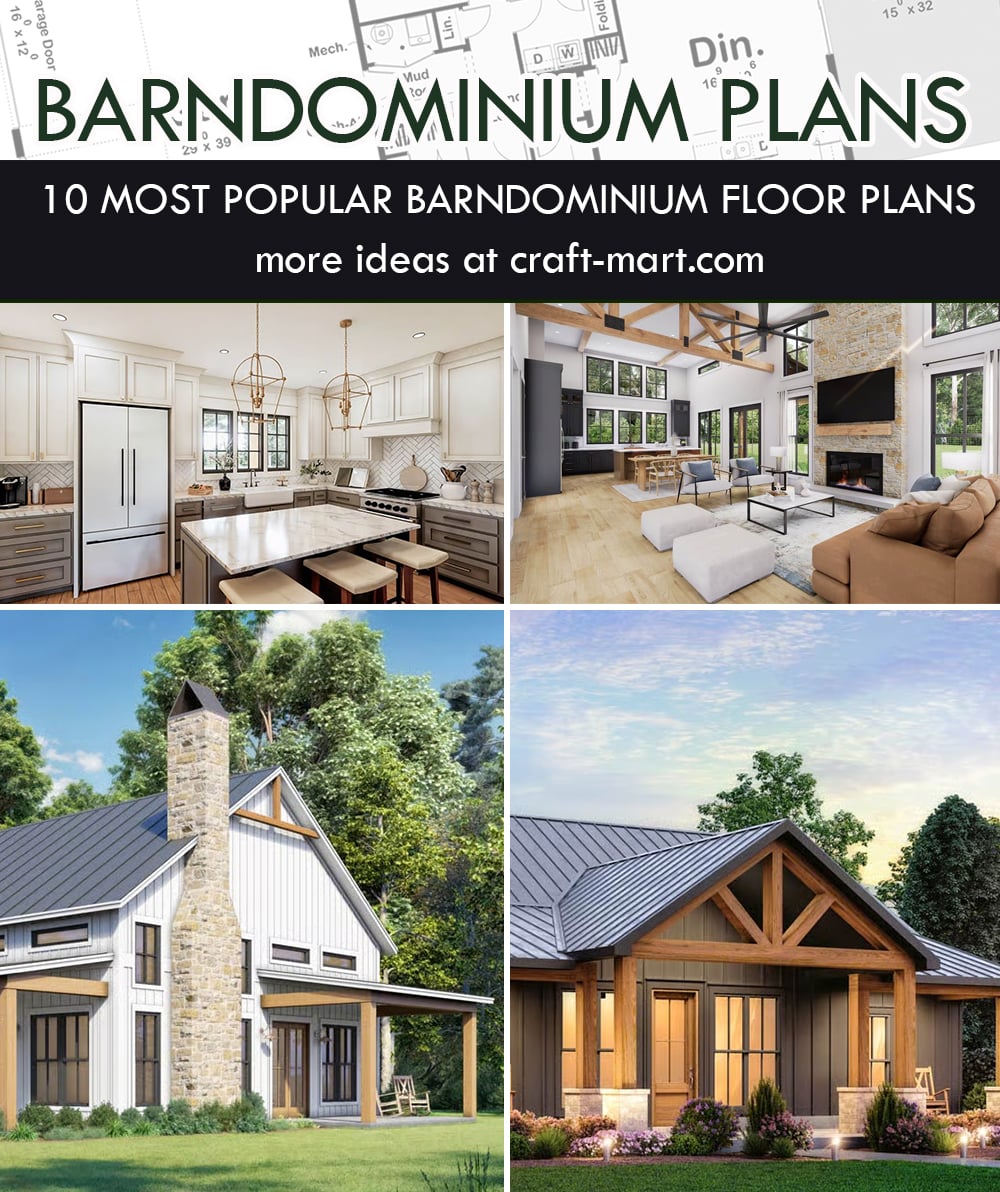 10 most popular barndominium plans