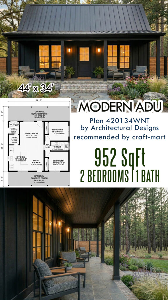 2-Bedroom ADU (952 sq ft)