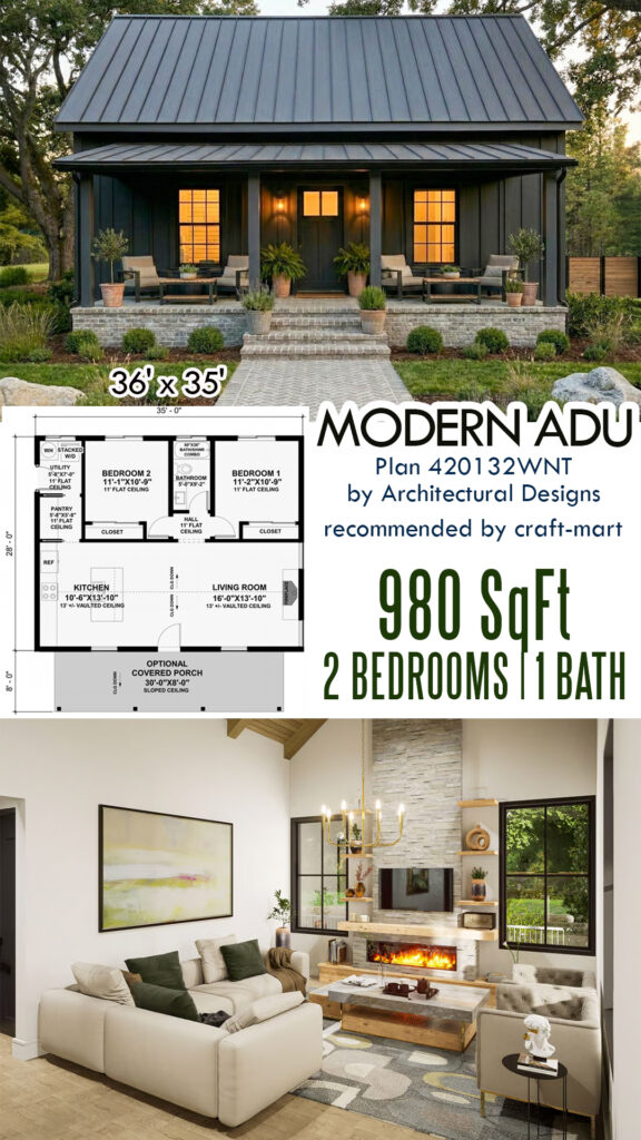 Modern Cottage ADU (36' x 35')