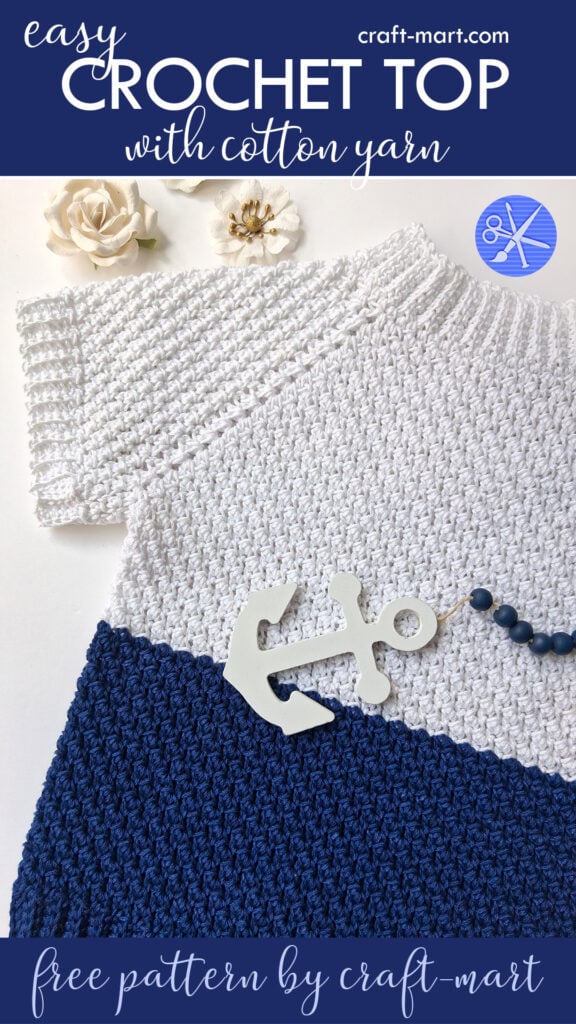 basic cotton crochet top