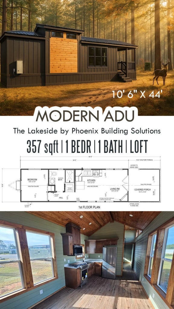 357 sq ft tiny home - starting At: $69,992