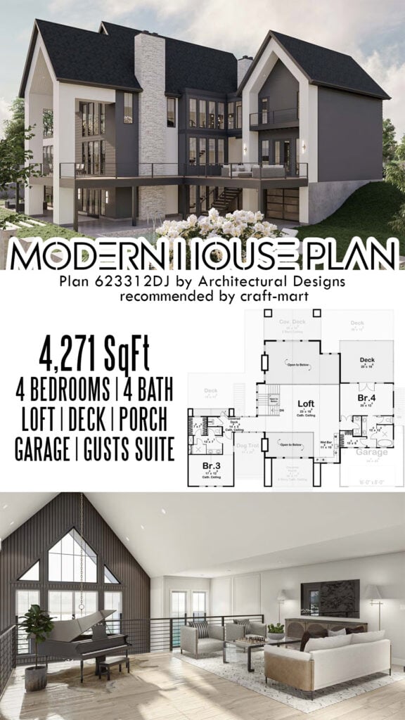 Modern House Plan - 4,271 Sq Ft