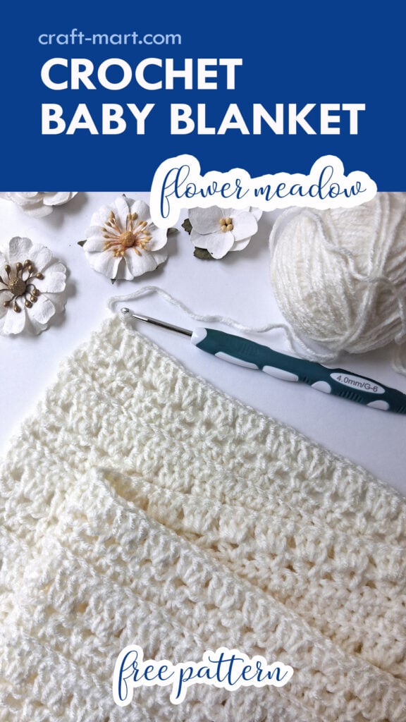 crochet baby blanket 'Flower Meadow'