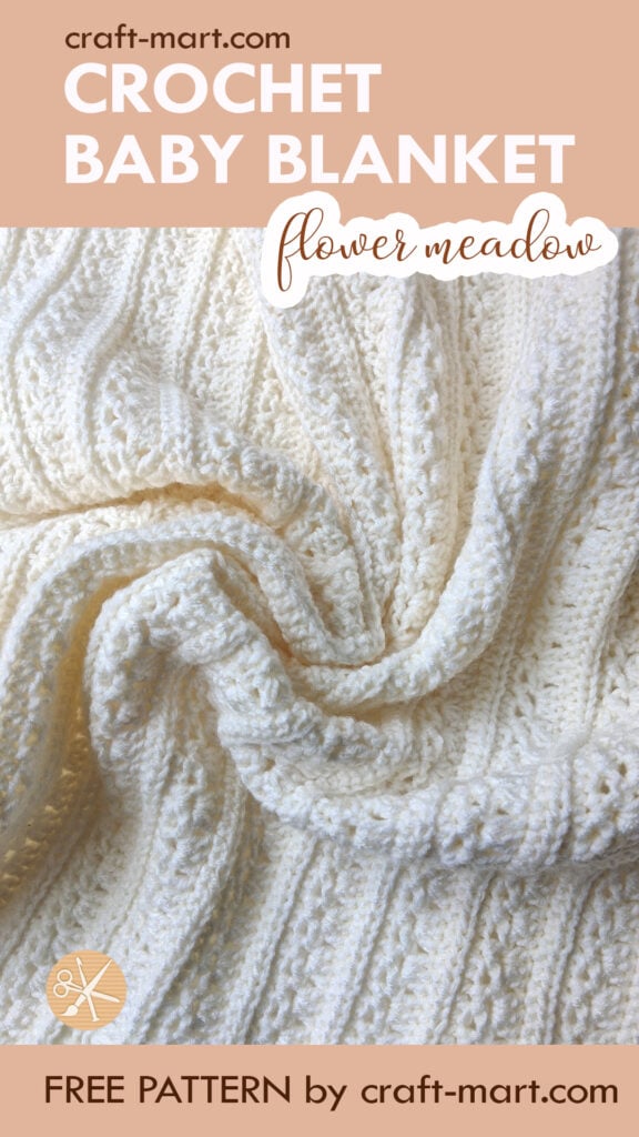 crochet baby blanket 'Flower Meadow'