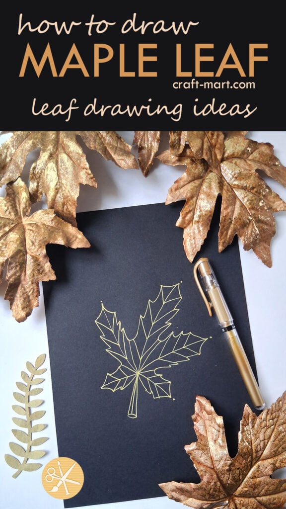 leaf drawing step by step - step 6