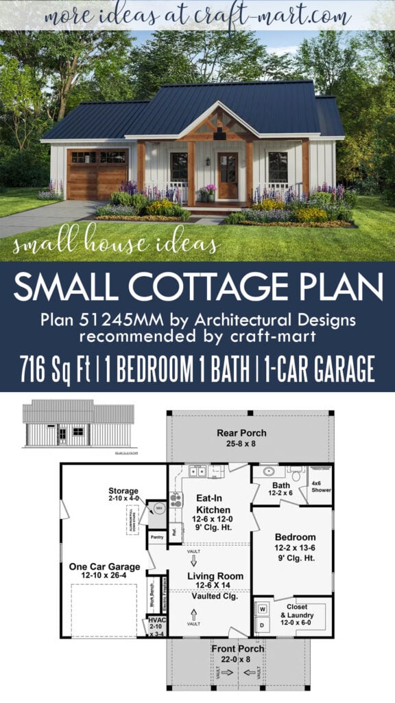 Small House Idea: 716 Sq Ft Cottage