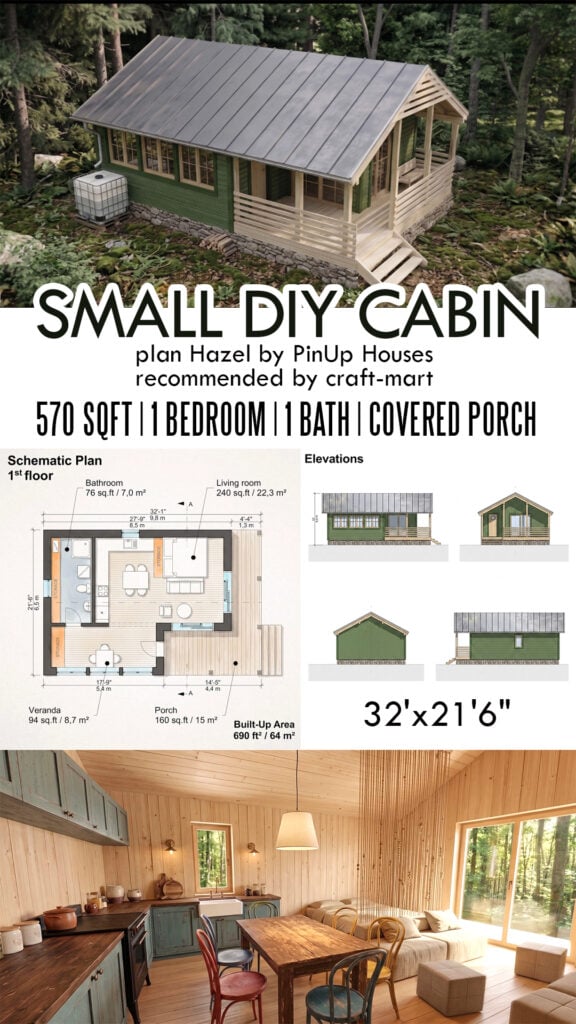 Small DIY Cabin 'Hazel'