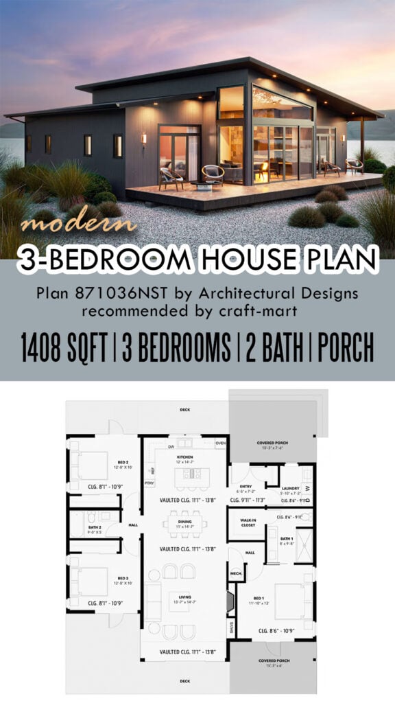 Modern House Design (1,408 sq ft)